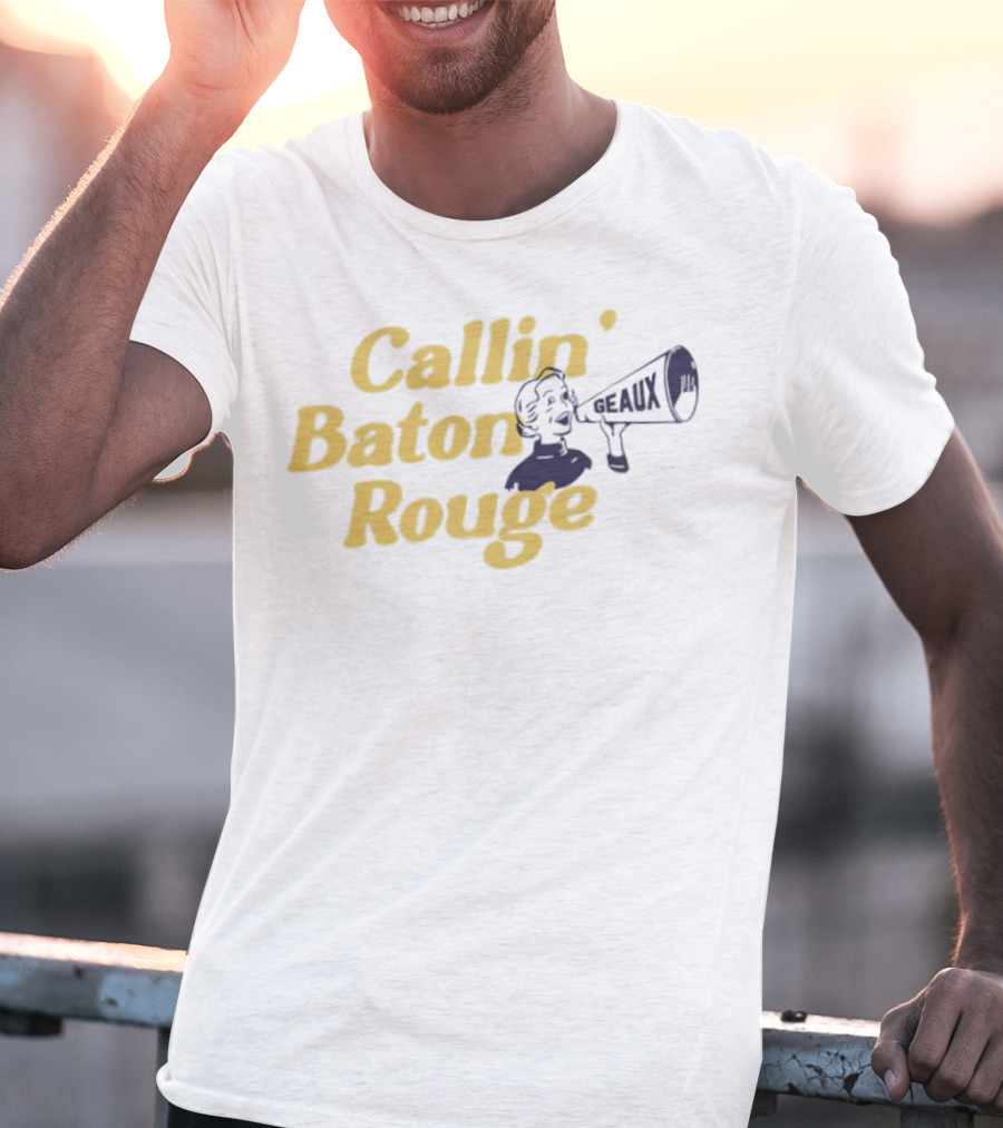 Callin’ Baton Rouge Geaux Megaphone Icon T-Shirt