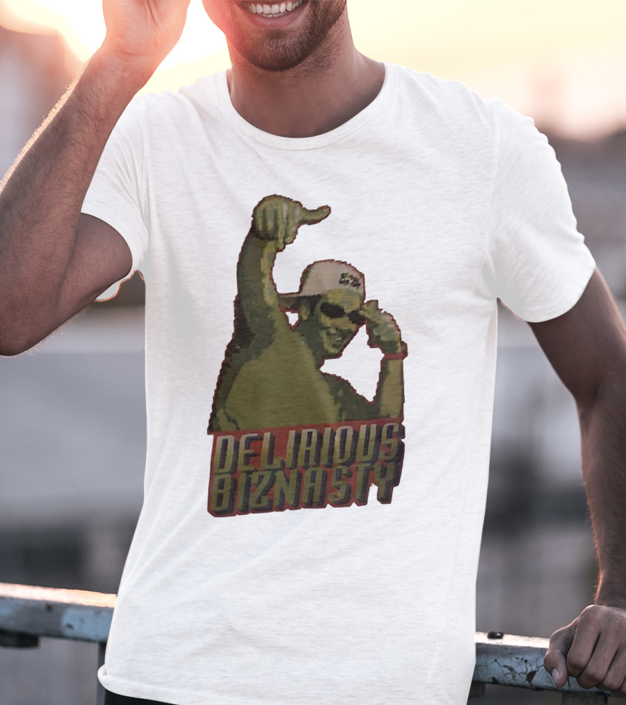 Delirious Biznasty Graphic With Man In Sunglasses And Cap T-Shirt