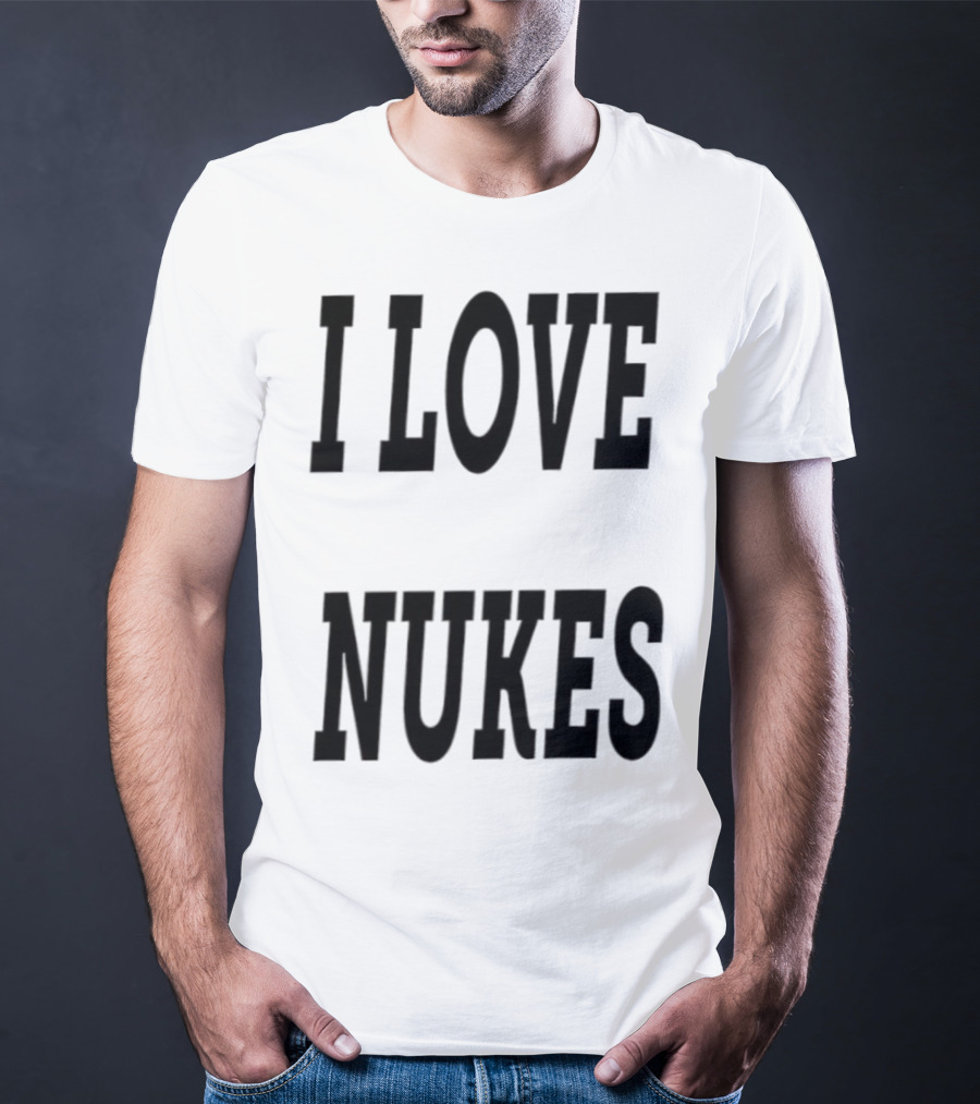 I Love Nukes DJ Smokey Retro Vibe T-Shirt