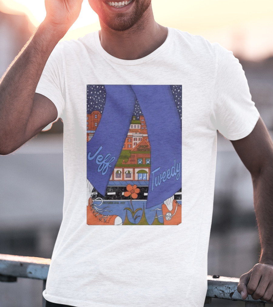 Jeff Tweedy October 20 2025 Union Transfer Retro Concert Design T-Shirt