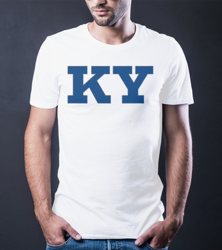 Kentucky KY Bold Blue Letters Iconic State Pride T-Shirt