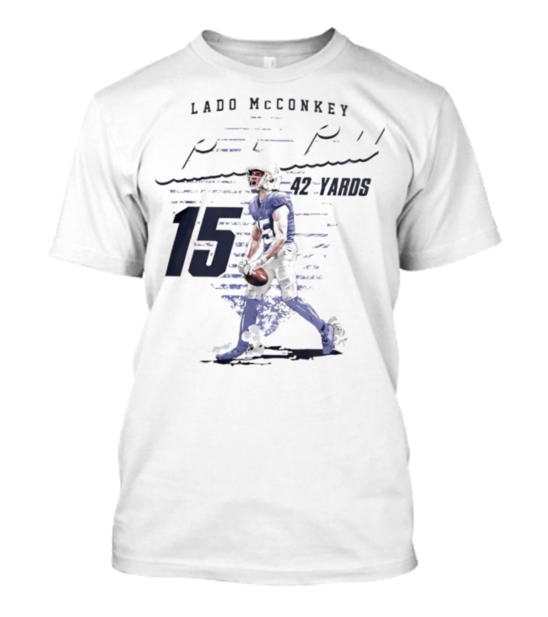 Ladd McConkey Punt Return 42 Yards 15 T-Shirt