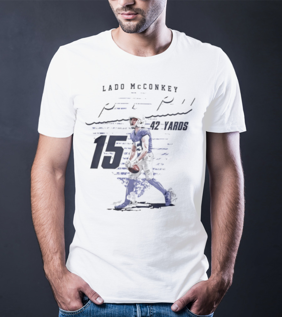 Ladd McConkey Punt Return 42 Yards 15 T-Shirt