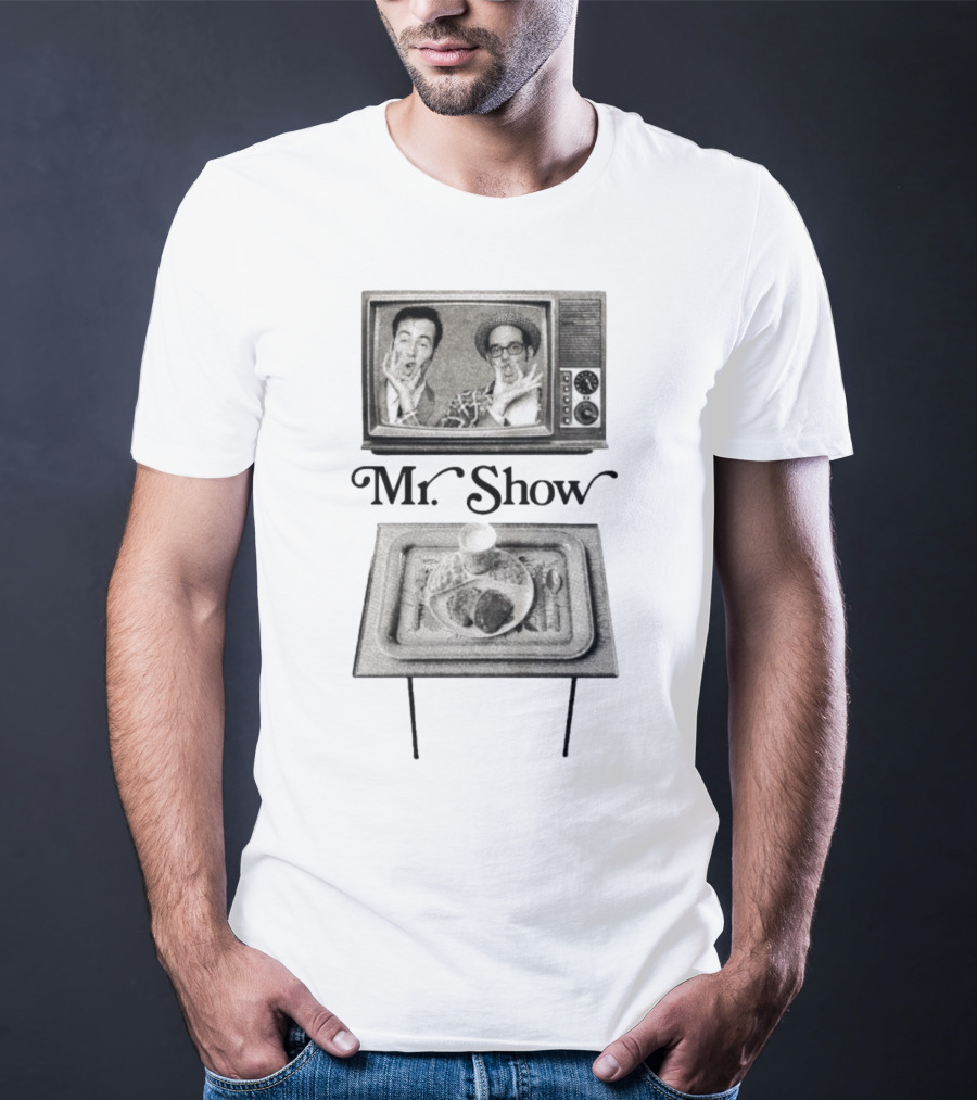 Mr. Show Vintage TV Dinner Tray Illustration T-Shirt