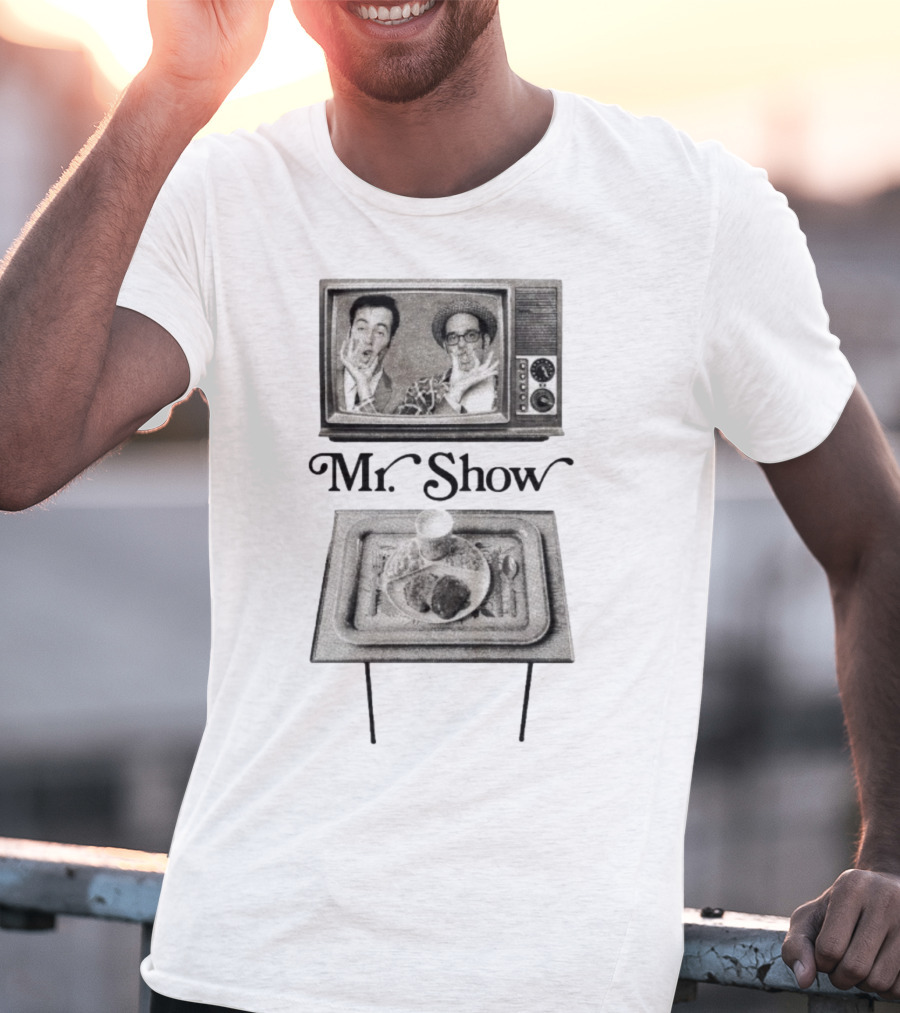 Mr. Show Vintage TV Dinner Tray Illustration T-Shirt
