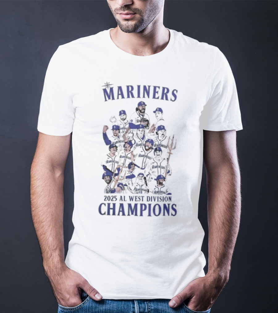 Mariners 2025 AL West Division Champions T-Shirt