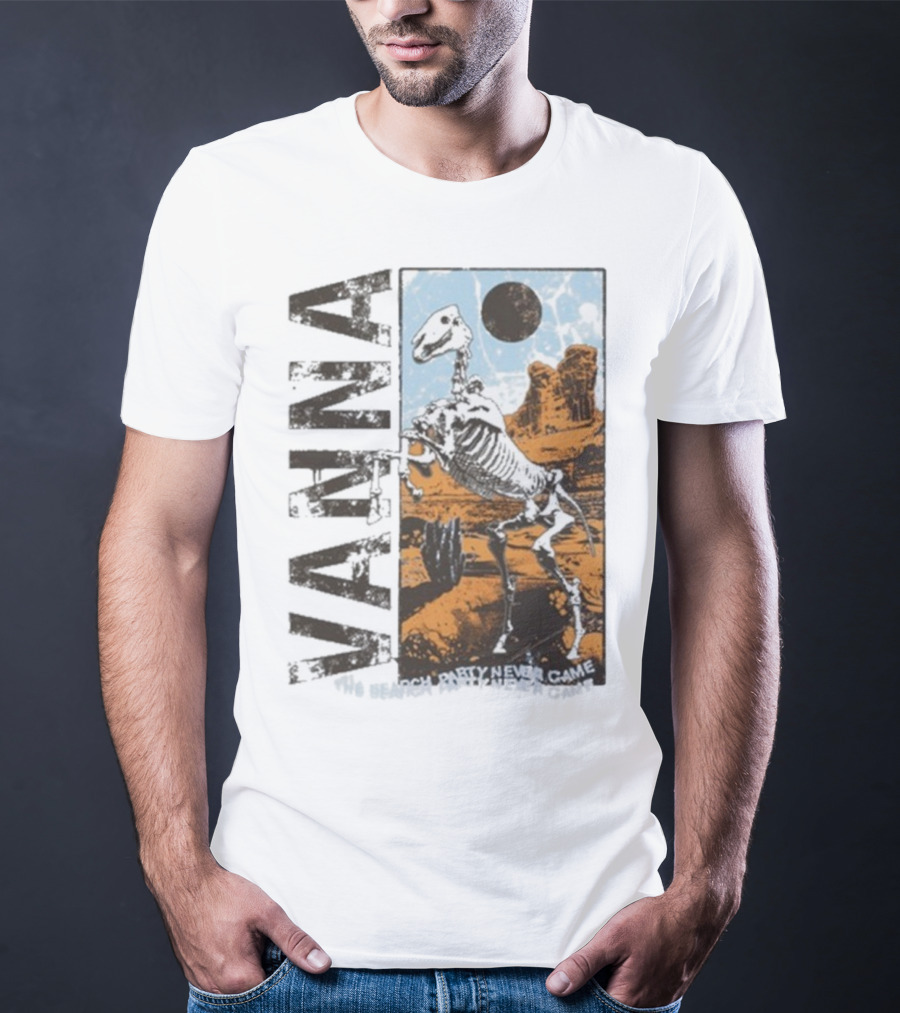 Vanna The Search Party Never Came Skeleton Desert Landscape T-Shirt
