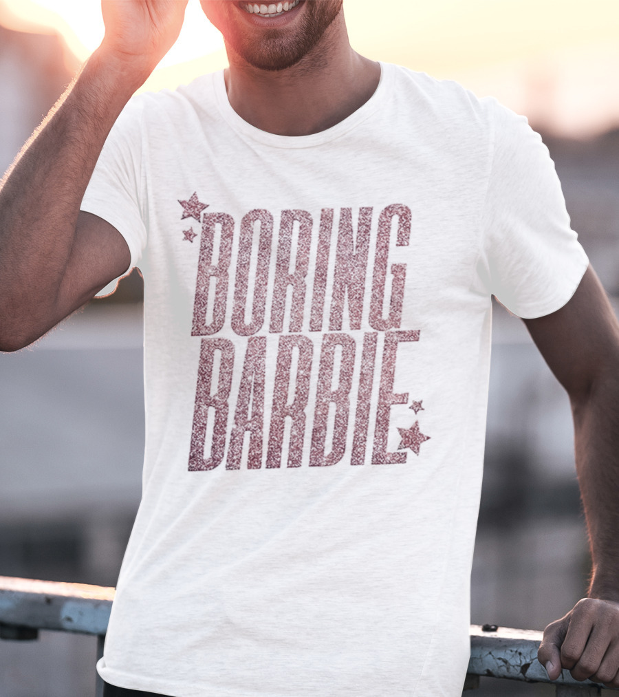 Boring Barbie Bold Red Stars T-Shirt