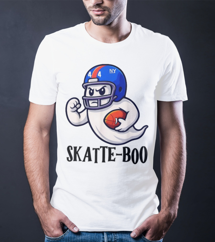 New York Giants Skatte-Boo Ghost Halloween Football Spirit T-Shirt