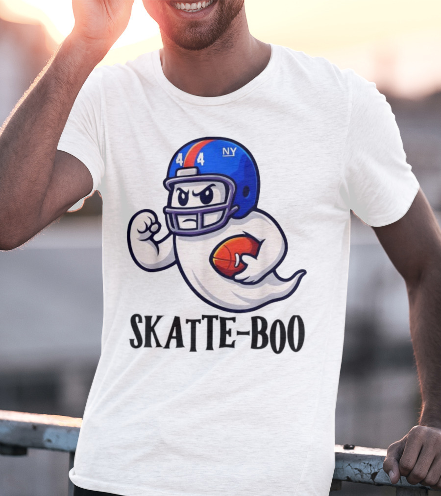 New York Giants Skatte-Boo Ghost Halloween Football Spirit T-Shirt