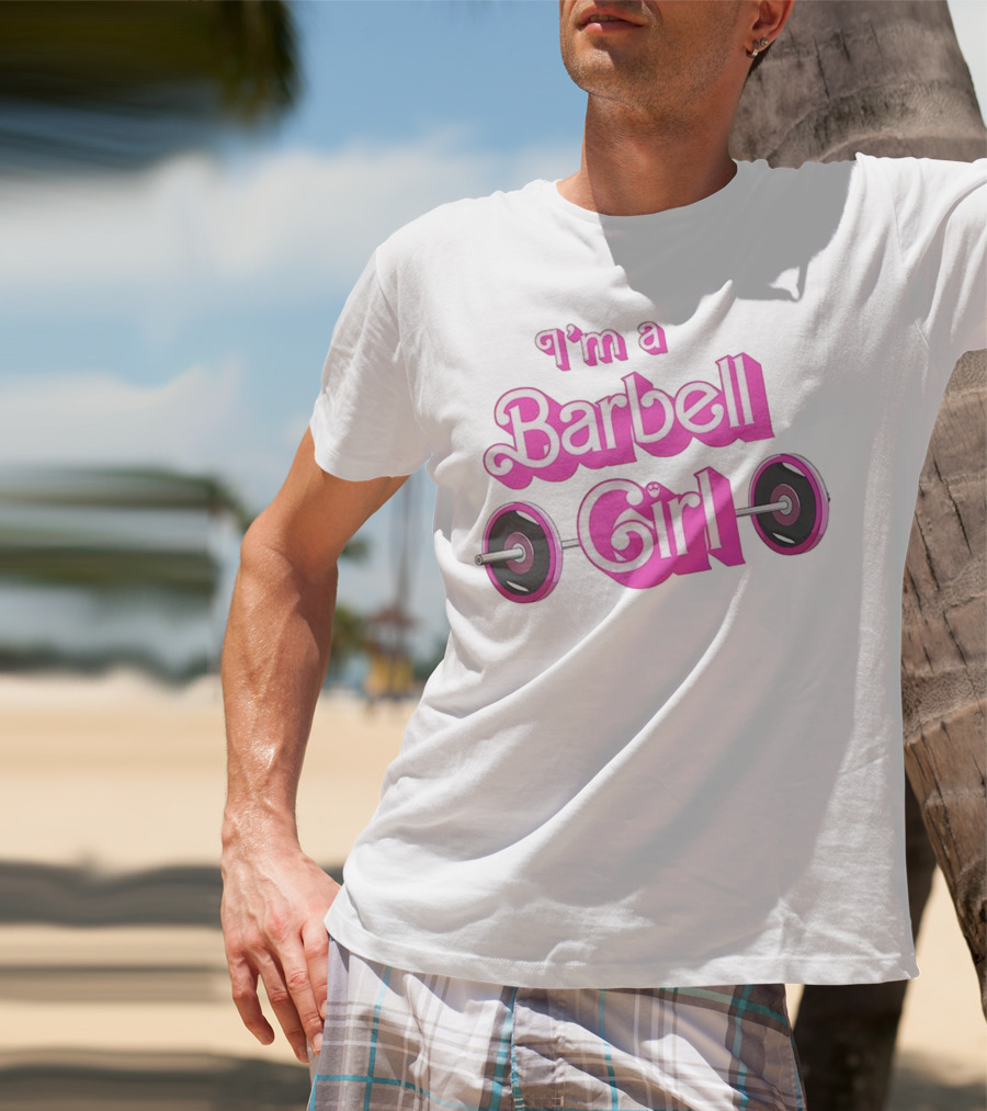 I’m A Barbell Girl Gym Enthusiast With Weightlifting Passion T-Shirt
