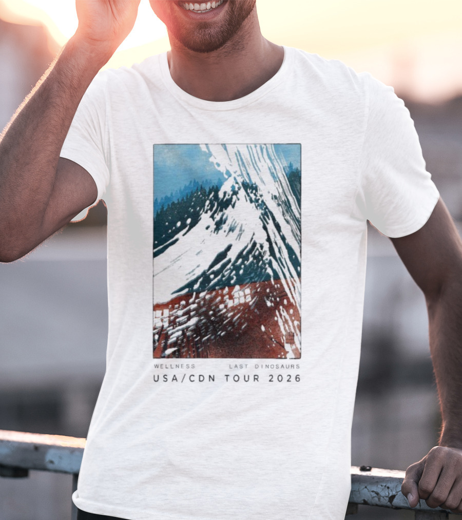 Wellness Last Dinosaurs USA CDN Tour 2026 T-Shirt