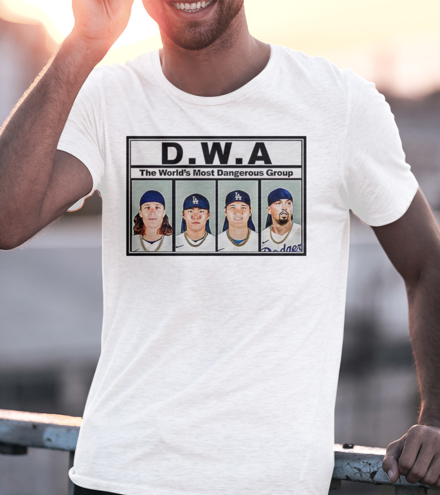 Los Angeles Dodgers D.W.A The World’s Most Dangerous Group T-Shirt