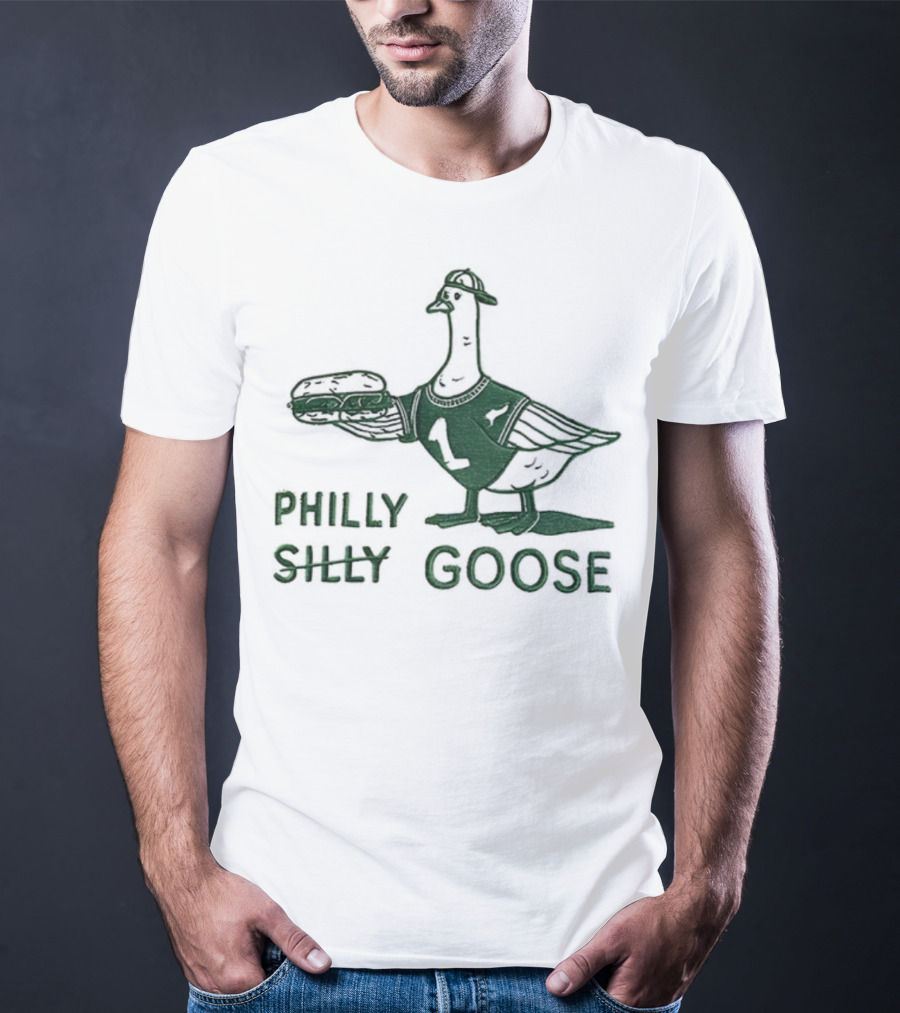 Philly Silly Goose Philadelphia Phillies Eagles T-Shirt