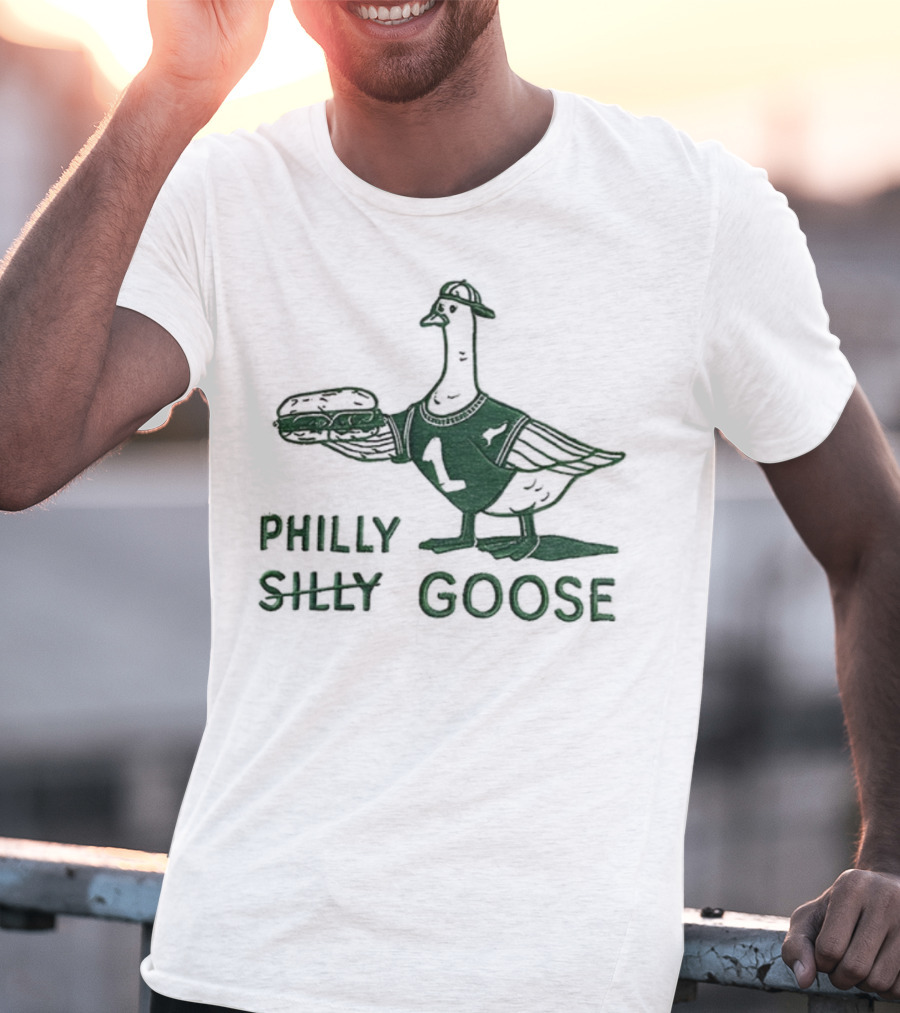 Philly Silly Goose Philadelphia Phillies Eagles T-Shirt
