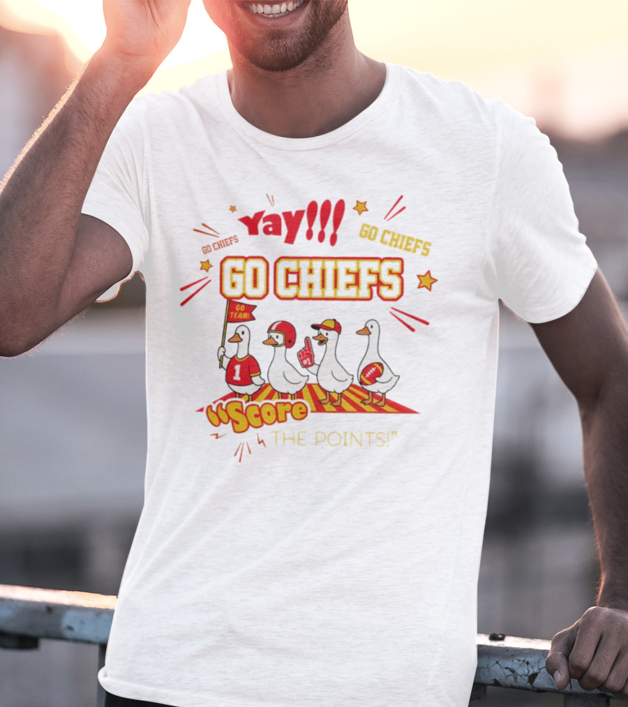Yay Go Chiefs Score The Points Go Team Yay 2025 T-Shirt