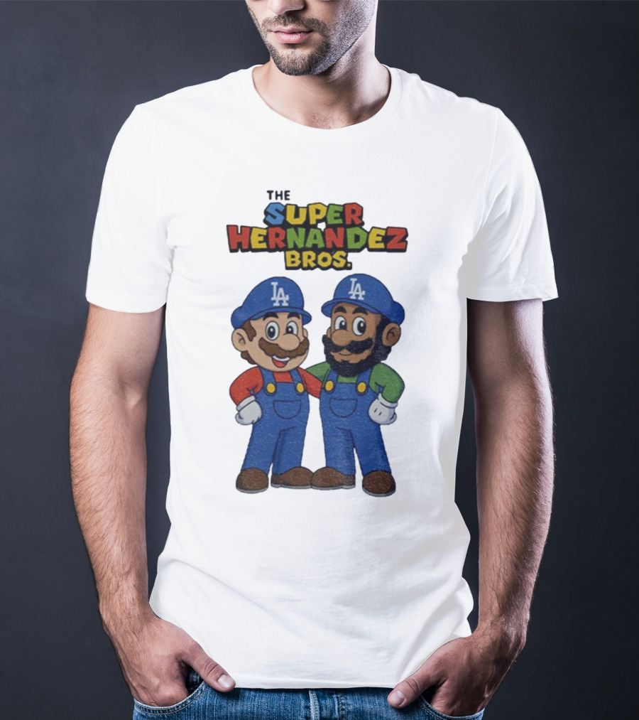 The Super Hernandez Bros LA Baseball Theme T-Shirt