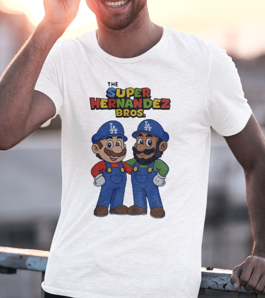 The Super Hernandez Bros LA Baseball Theme T-Shirt