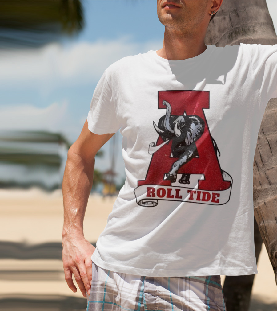 Vintage Roll Tide Alabama Crimson Tide Elephant Retro A T-Shirt
