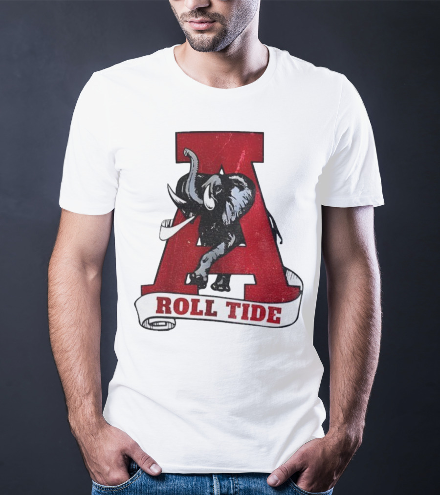 Vintage Roll Tide Alabama Crimson Tide Elephant Retro A T-Shirt