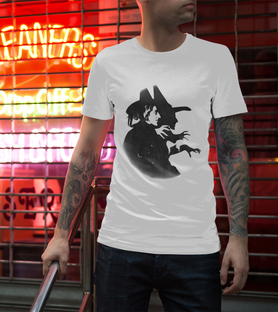 Wicked Witch Of The West Silhouette Halloween Oz Wizard T-Shirt