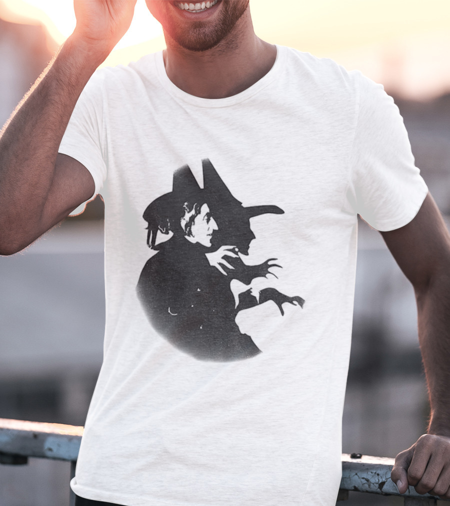 Wicked Witch Of The West Silhouette Halloween Oz Wizard T-Shirt