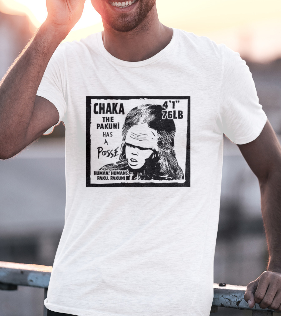 Chaka The Pakuni Has A Posse 4' 96lb Famous Pushead Style T-Shirt