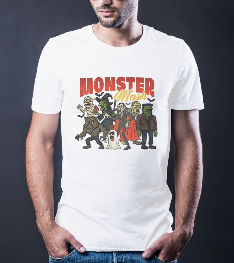 Monster Mash Vintage Horror Movie Vampire Monster Bash T-Shirt
