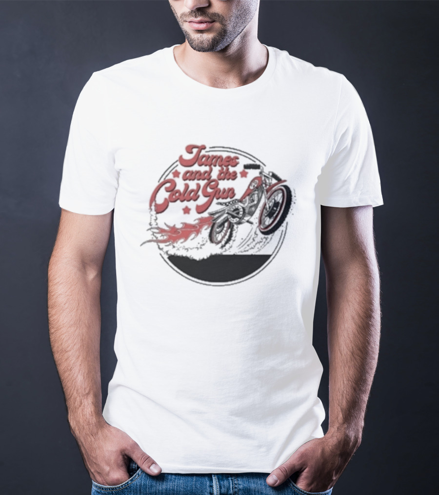 James And The Cold Gun Cut The Breaks Motor Bike T-Shirt