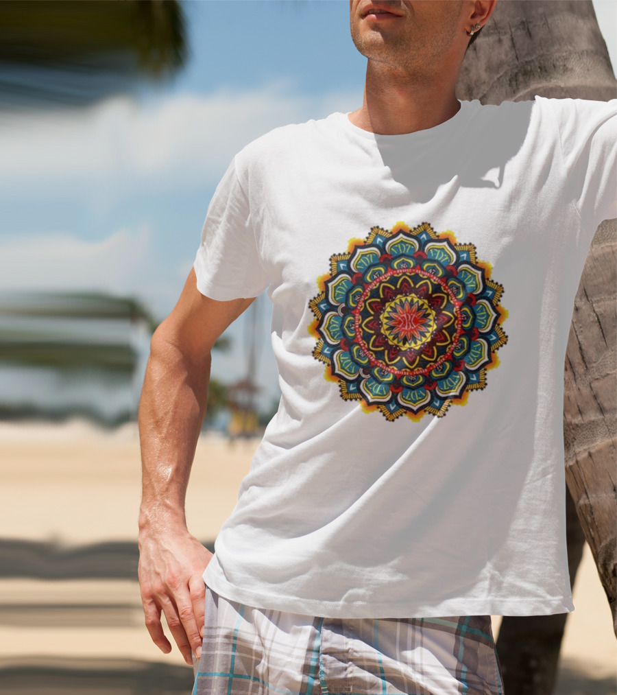 Mandala FDT Anti Trump Feminist Flower Pattern T-Shirt