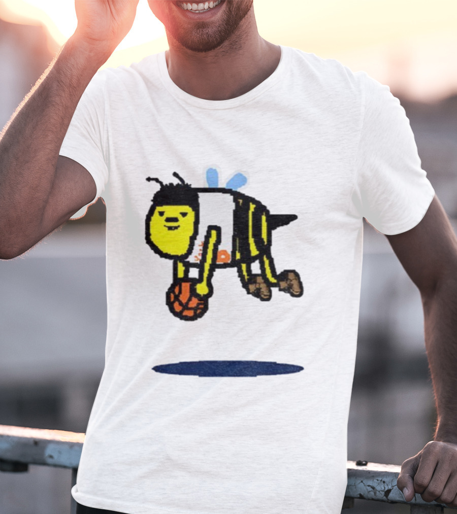 OG Anuno-bee Dribbling Basketball Knicks Paint Style T-Shirt