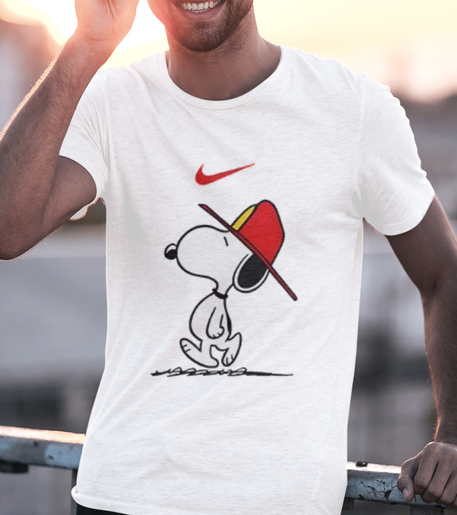 Snoopy Firefighter Nike Once Upon A Time I Was Innocent Then I Joined The Fire Department T-Shirt