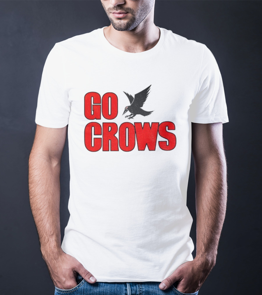 Tom Welling Go Crows Football Enthusiast Ravens Team Spirit T-Shirt