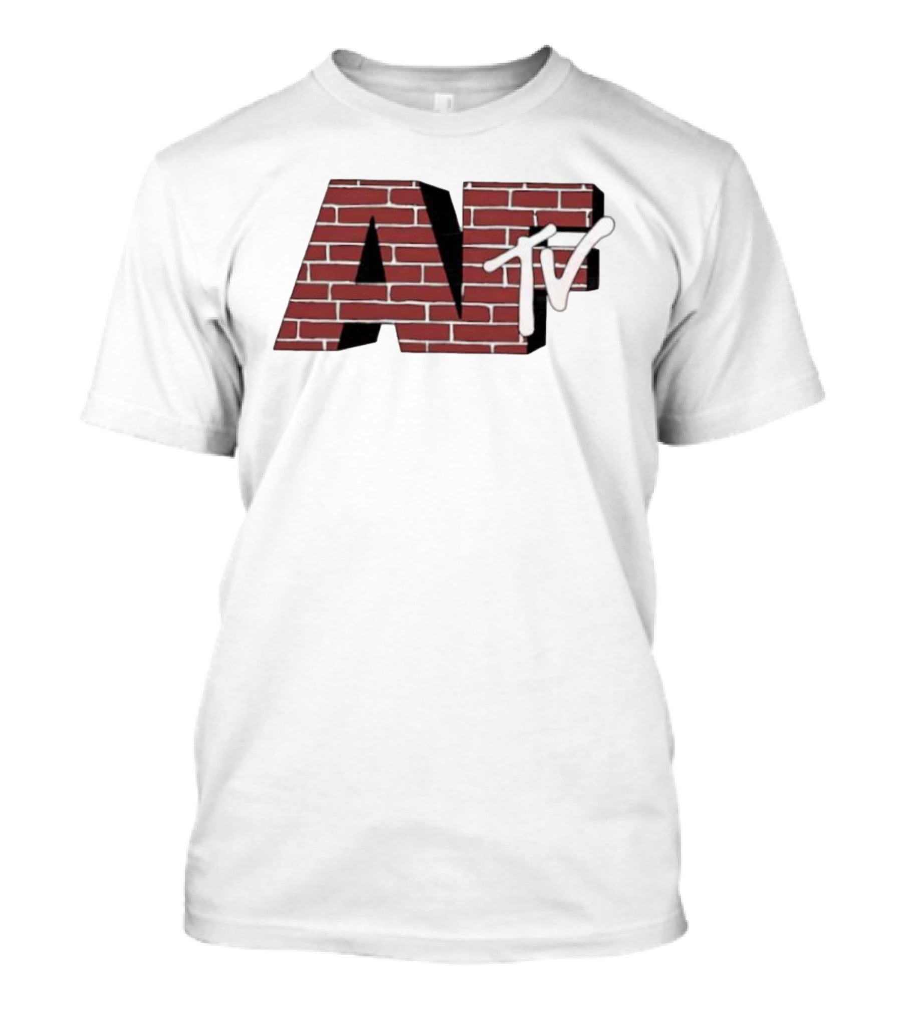 AFTV Brick Pattern Television Logo T-Shirt