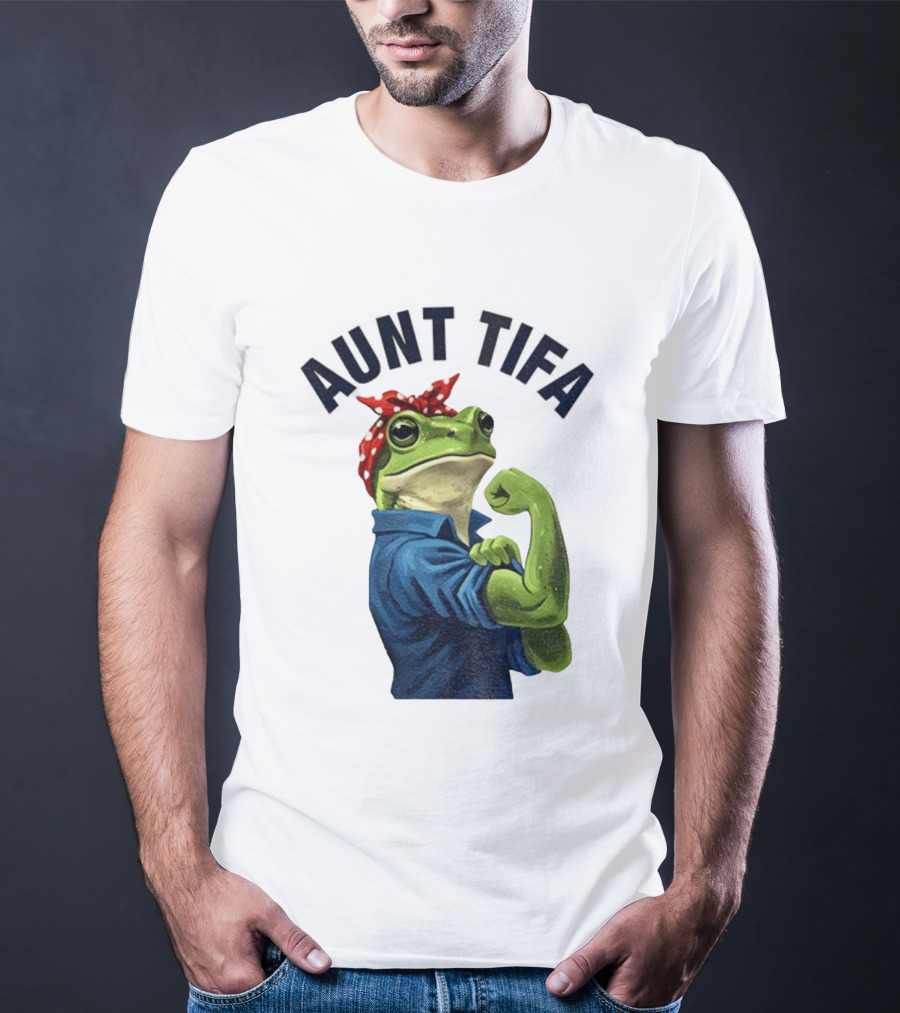 Aunt Tifa Rosie The Riveter Frog Meme Resist T-Shirt