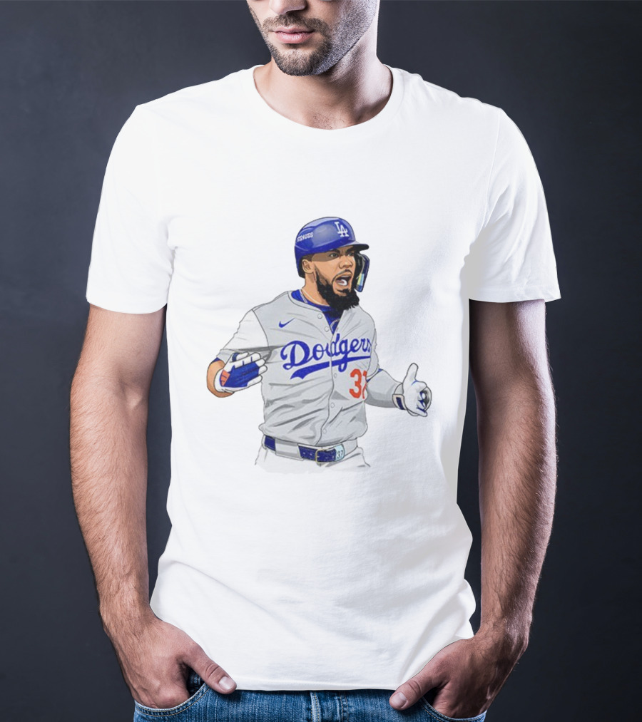 Dodgers Teoscar Hernández Baseball Los Angeles Signature Edition T-Shirt