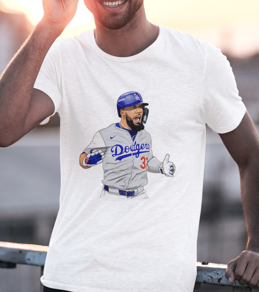 Dodgers Teoscar Hernández Baseball Los Angeles Signature Edition T-Shirt