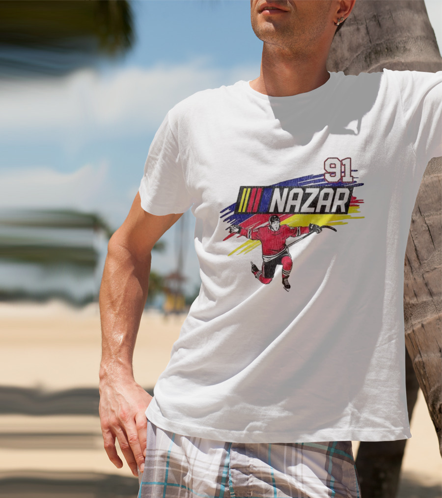 Chicago Blackhawks Nazar 91 Hockey Team Player Sportswear T-Shirt