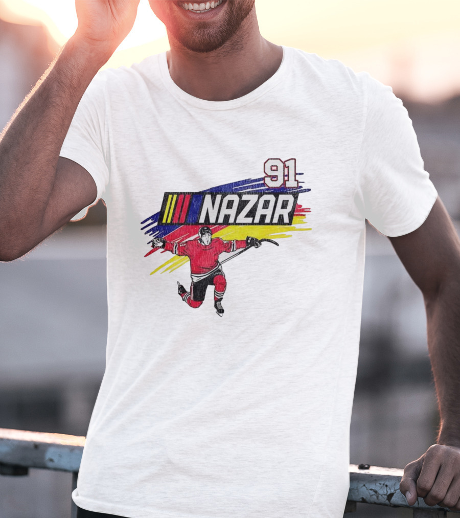 Chicago Blackhawks Nazar 91 Hockey Team Player Sportswear T-Shirt