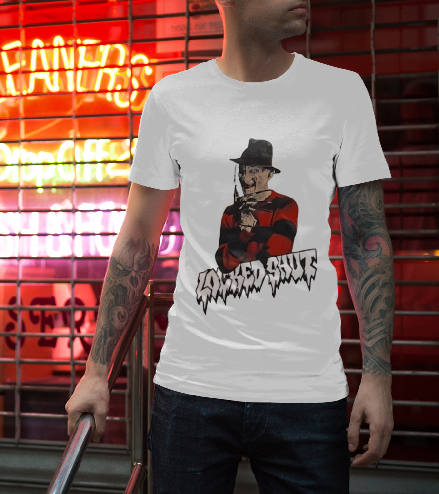 Freddy Krueger Locked Shut Nightmare Horror Character T-Shirt