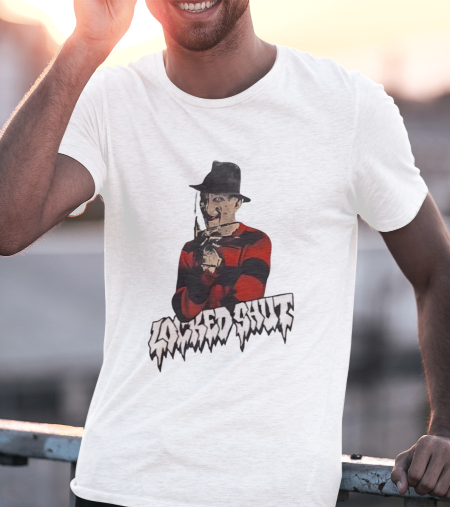 Freddy Krueger Locked Shut Nightmare Horror Character T-Shirt