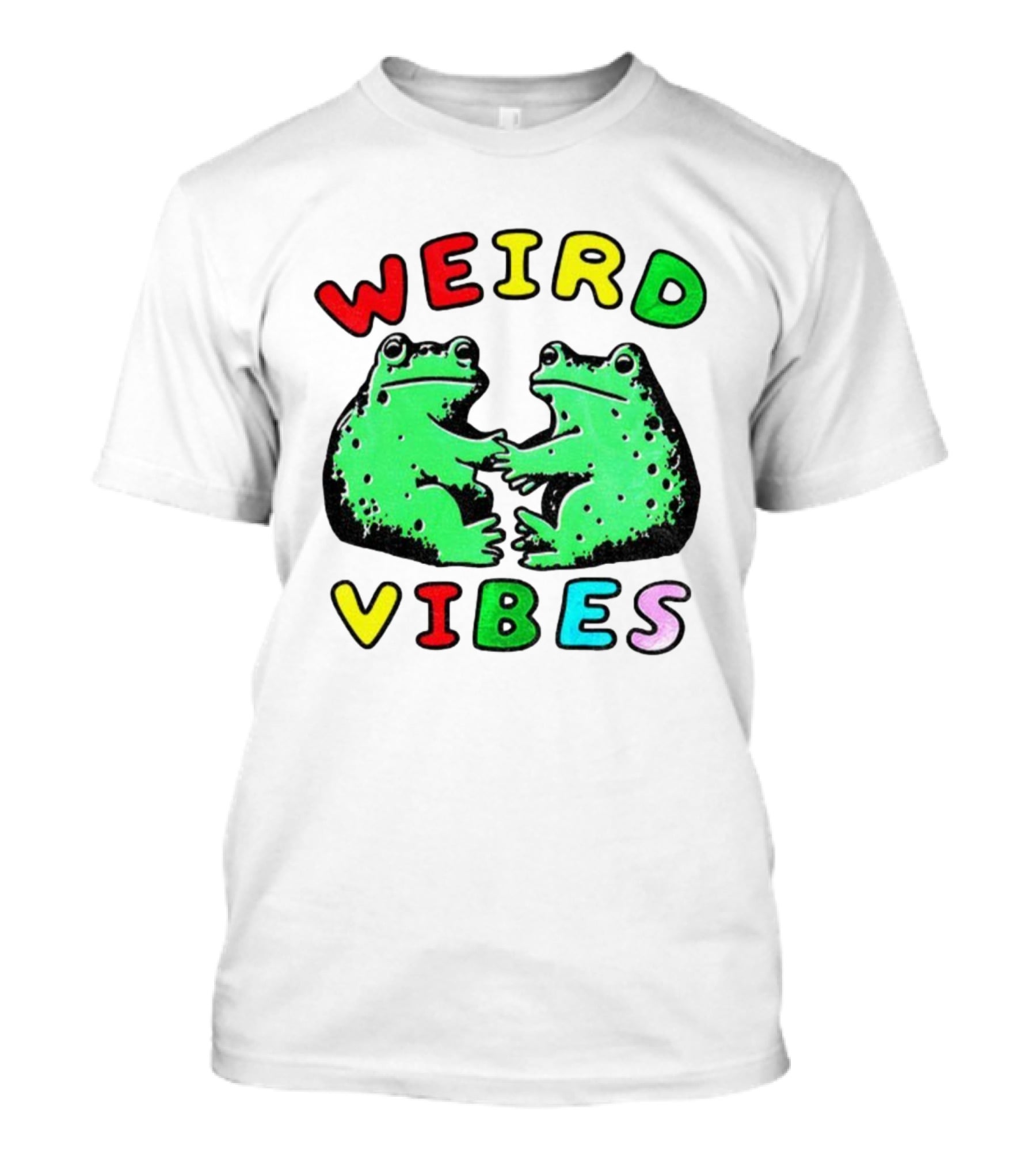 Weird Vibes Funny Frog Cottagecore Toad T-Shirt