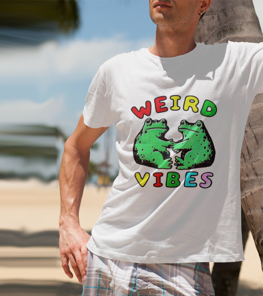 Weird Vibes Funny Frog Cottagecore Toad T-Shirt