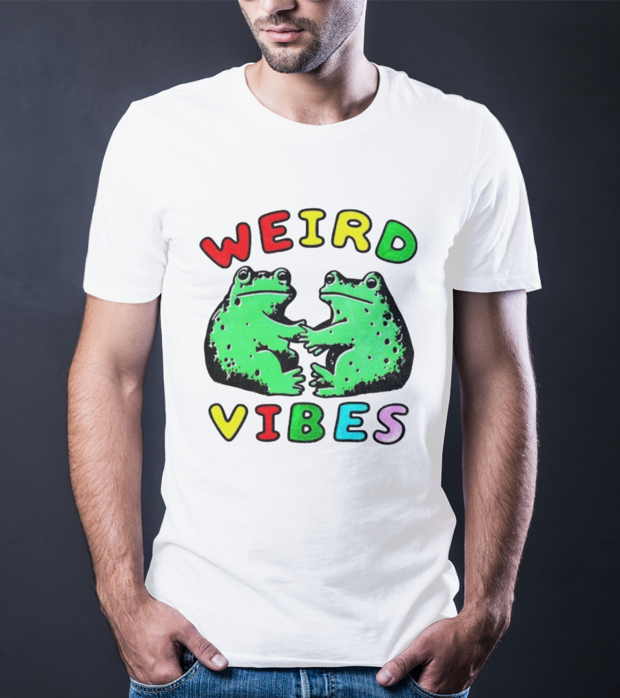 Weird Vibes Funny Frog Cottagecore Toad T-Shirt
