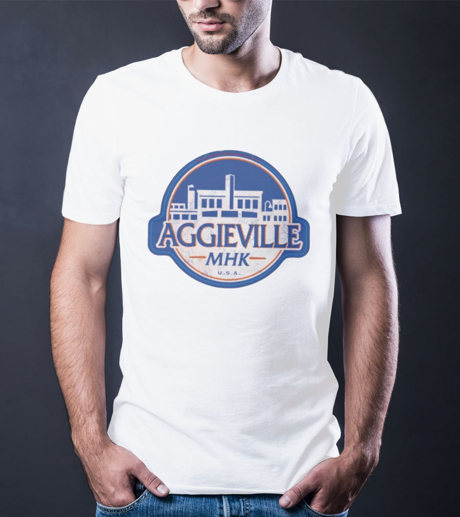 Aggieville MHK USA Manhattan Iconic Retro Style T-Shirt