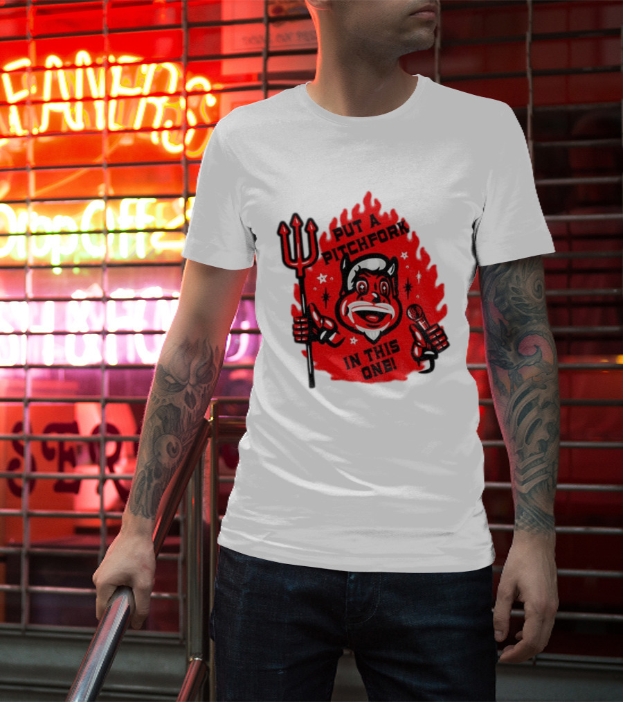New Jersey Put A Pitchfork In This One NHL Devil Flame Retro T-Shirt