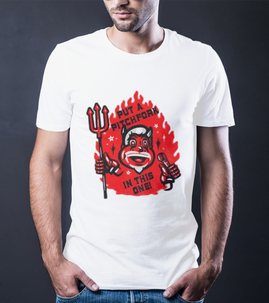 New Jersey Put A Pitchfork In This One NHL Devil Flame Retro T-Shirt