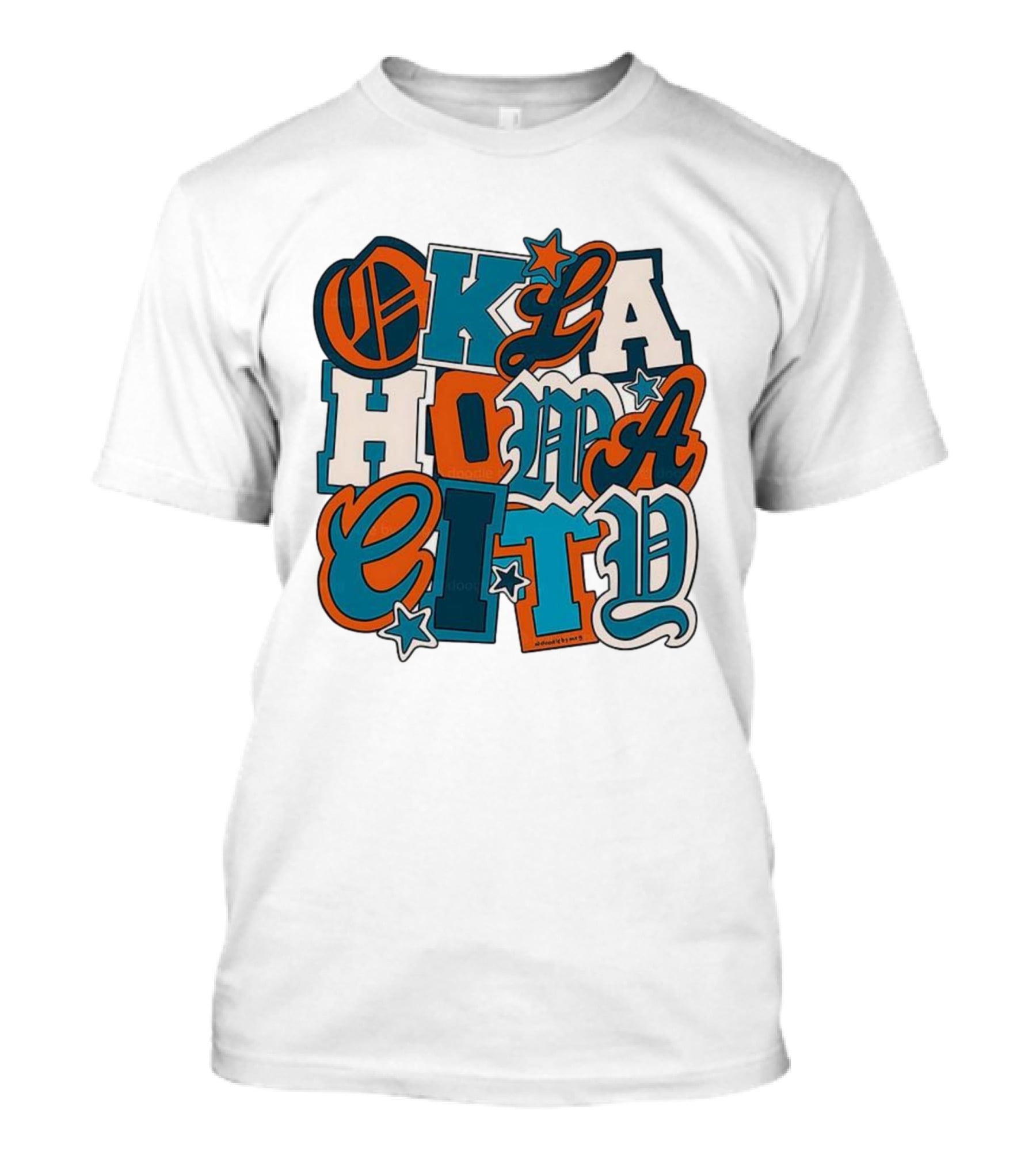 Oklahoma City Thunder Retro Typography Oklahoma City Styles T-Shirt