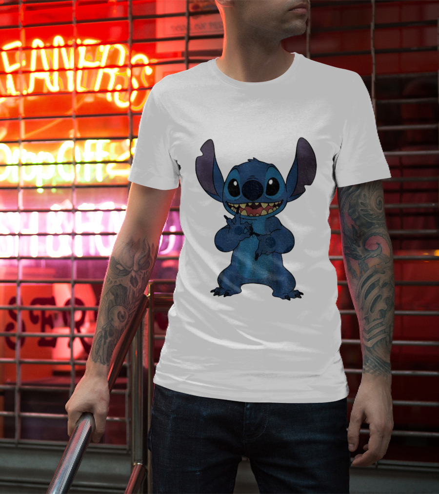 Six Seven 6 7 Meme Funny Stitch Hands Character T-Shirt
