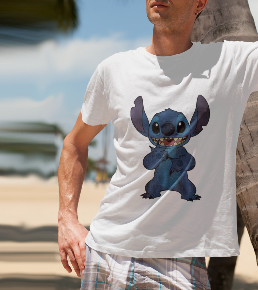 Six Seven 6 7 Meme Funny Stitch Hands Character T-Shirt